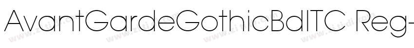 AvantGardeGothicBdITC Reg字体转换